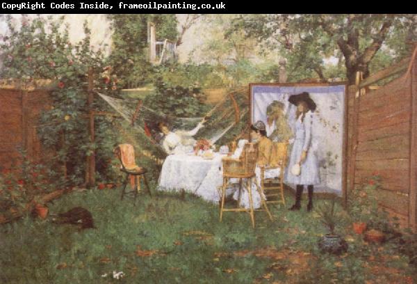 William Merrit Chase The Open air Breakfast